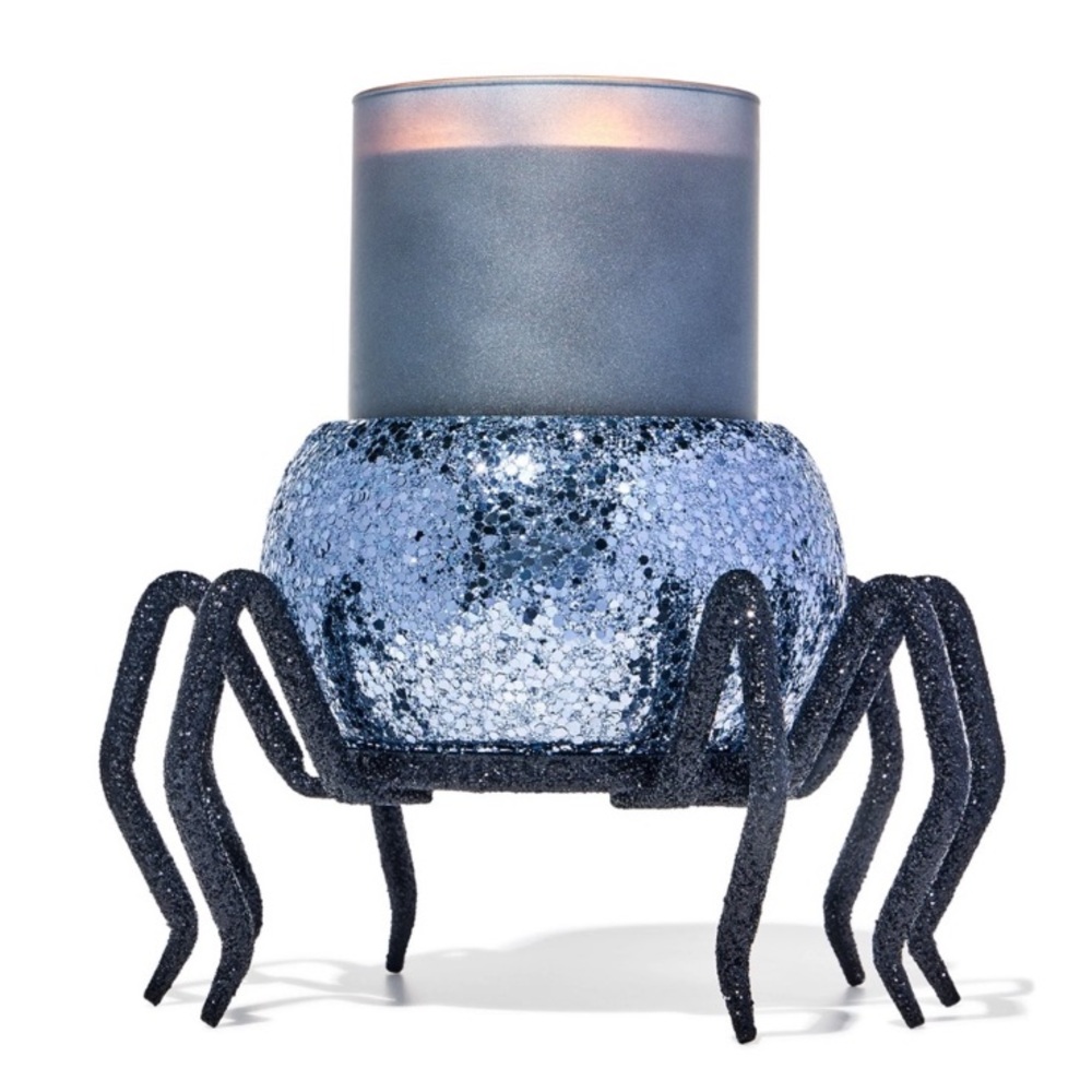 Bath & Body Works Bling Spider 3-Wick Candle Holder New Halloween